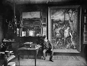 Sir John Gilbert Artist Stampe: Gilbert in Studio