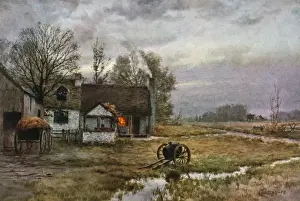 Cloudy Rural Landscape Stampe: In the gloaming