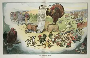 Early 20th Century Cartoons Online Stampe: The gobblers dream