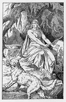 Mitologia Norrena Stampe: Dea dell'Underterra