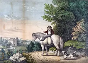 American Countryside Landscape Stampe: Going to the Mill