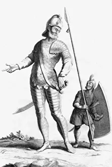 Old Testament Events Stampe: GOLIATH