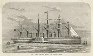 Atlantic Cable Laying Stampe: Great Eastern