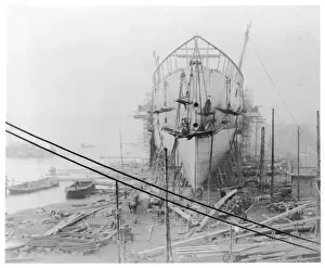 London Docklands History Stampe: Great Eastern Built