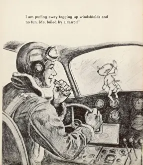 Historical Aircraft Images Stampe: Gremlin and Pilot