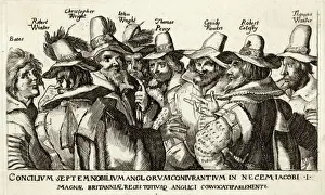 Gunpowder Plot Conspirators Stampe: Gunpowder Plot 1605