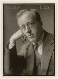 Stampe di Compositore inglese e insegnante di musica Gustav Holst Musica Stampe: Gustavo Holst