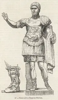 Roman Emperor Hadrian Stampe: Hadrianus (Statue)