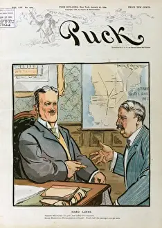 Puck Magazine Cartoons Online Stampe: Hard lines