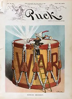 Puck Magazine Cartoons Stampe: Harmless amusement