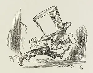 Mad Hatter Illustration Stampe: Hatter Running
