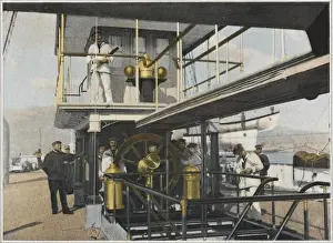 Historical Naval Images Stampe: At the Helm