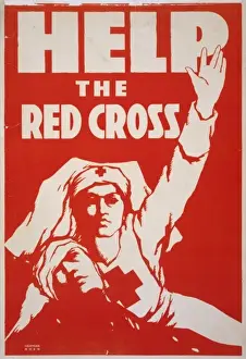 WWI Posters Stampe: Help the Red Cross