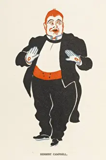 Vintage Music Hall Performer Stampe: Herbert Campbell / E Pyke