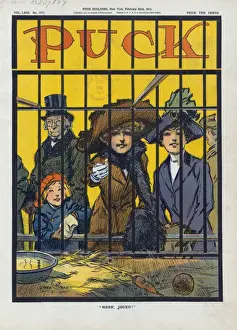 Vintage Cartoon Illustration Stampe: Here, Jocko
