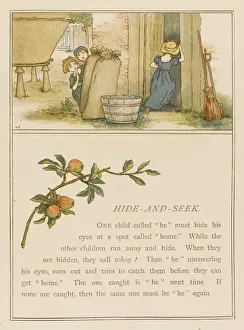 Outdoor Games For Kids Stampe: Hide and Seek 1889