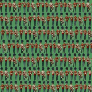 La Storia Si Ripete Stampe: Modello Ripetibile - guardie, verde.