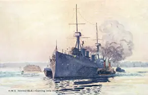 Isole Falkland Stampe: HMS Invincibile