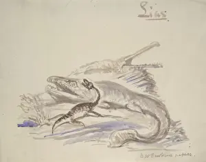 Benjamin Waterhouse Hawkins Art Stampe: Ichthyosaurus, Plesiosaurus, Stenosaurus