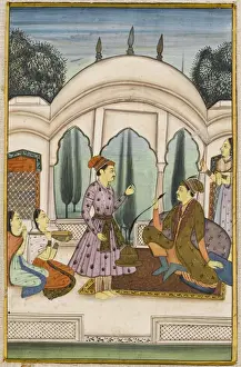 Hookah Smoking Culture Stampe: Indian and Hookah