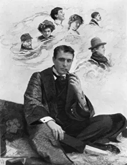 Contemplative Man Stampe: (insert)