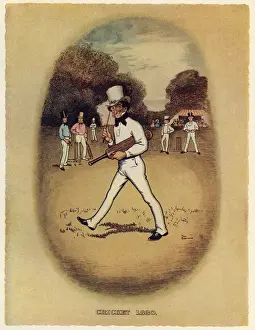 Vintage Cricket Illustration Stampe: (insert)
