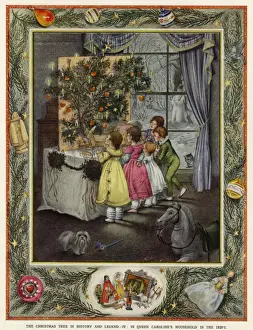 Victorian Christmas Scene Stampe: (insert)
