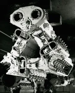 Motore Deltic D18, triangolo.