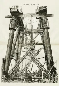 Ponte Forth Stampe: Il Ponte di Forth, il Molo di Queensferry