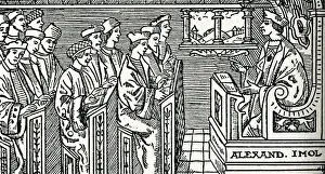 Historical Education Images Stampe: Interior of a school