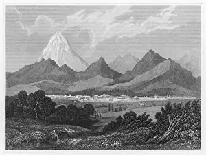Stampe di Vista generale di Teheran con le montagne circostanti Teheran Stampe: Iran/Tehran
