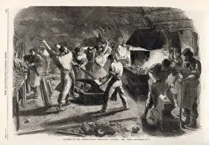 London Industrial Heritage Sites Stampe: Iron Forge in Workshop