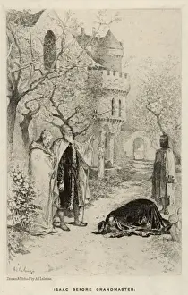 Medieval Castle Illustrations Stampe: Ivanhoe / Isaac & Master