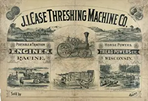 Classic Agricultural Machinery Stampe: J. I. Case Threshing Machine Co