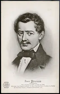 19th Century Classical Music Stampe: J Strauss / Elder / Postcard