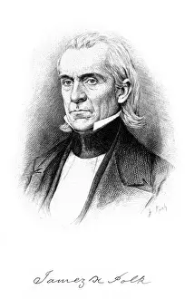 American Statesman History Stampe: JAMES POLK