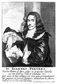 Stampe di JAN PEETERS artista fiammingo noto per le battaglie in mare, i tempesti in mare e le galee ma che poteva dedicarsi alle ville e ai castelli se richiesto, Data: 1624 - 1677 Jan Peeters Stampe: Jan Peeters