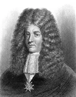 Historical French Figures Stampe: Jerome Pontchartrain