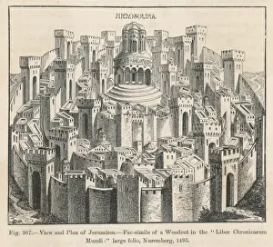 Ancient City Of Jerusalem Stampe: Jerusalem 1493