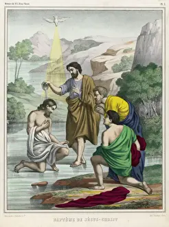 Christian Art Prints Stampe: Jesus Baptised by John
