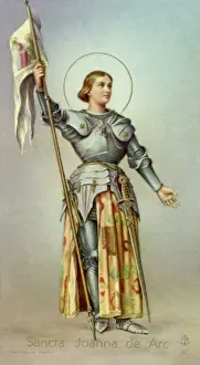 Historical Figure Portrait Art Stampe: Joan of Arc / Dev Card