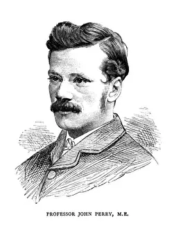 Stampe di JOHN PERRY Scienziato irlandese Data: 1880 - 1920 Inventori E Scienziati Famosi Stampe: JOHN PERRY