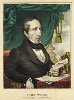 United States Presidents List Stampe: John Tyler