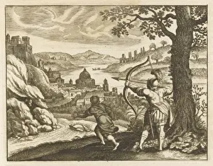 Historical Bible Events Stampe: Jonathan Warns David