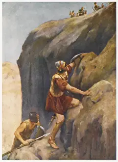Biblical Illustrations Online Stampe: Jonathans Attack