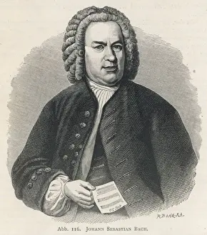 Johann Sebastian Bach Composer Stampe: Js Bach / Bone