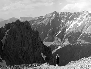Austrian Mountain Scenery Stampe: Karwendel Pass