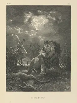 Wild Animal Art Stampe: The King of Beasts