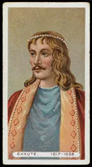 English Royal Family Tree Stampe: King Cnut / Canute / Cig Cd