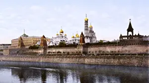 Old Moscow Cityscape Stampe: Kremlin / Postcard / 1908